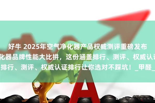 好牛 2025年空气净化器产品权威测评重磅发布：最新排名揭晓，空气净化器品牌性能大比拼，这份涵盖排行、测评、权威认证排行让你选对不踩坑！_甲醛_机型